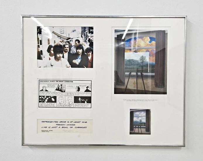 Douglas Huebler, Crocodile Tears : Great Corrector #37 (Magritte II)
1994, Mixed Media