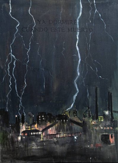 Guillermo Kuitca, Ya dormiré cuando esté muerto
1987, Acrylic on canvas