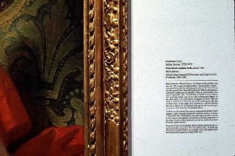 Louise Lawler, Fragment/Frame/Text; "Served the Needs of Northern European Grand tourists"
1984, Cibachrome