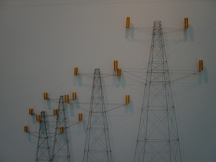 Carlos Garaicoa, Landscape with High Tension Towers
2003, Mixed Media