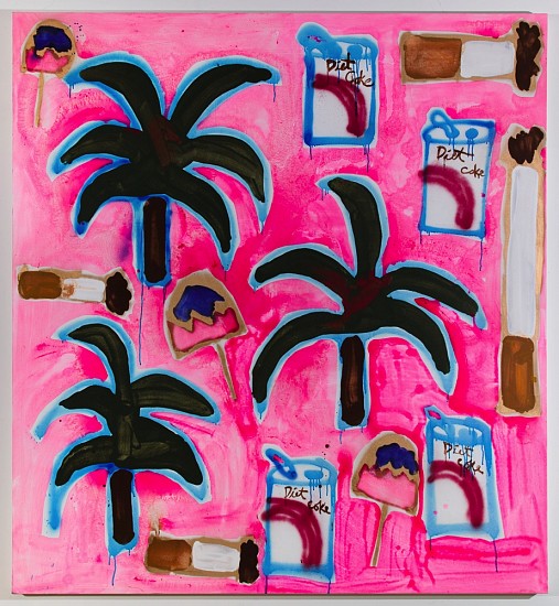 Katherine Bernhardt, Hilton Caribe
2015, Acrylic and spray paint on canvas